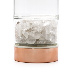 Bouteille en verre pour infusion de thé - Or rose - Roca Quartz