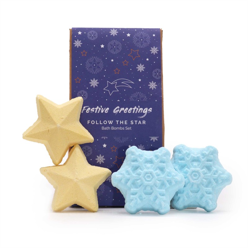 Pack de Regalo de Bombas de Baño Navideñas - Sigue la Estrella-BOMBY KĄPIELOWE-HOSTENATURA