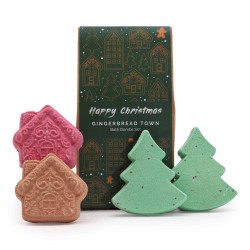 Christmas Bath Bombs Gift Pack - Gingerbread City