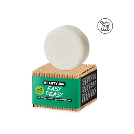 SOLID SHAMPOO HAAR + SCHEREN - AVOCADO EN OLIJF - EASY PEASY -BEAUTY POT - 65gr