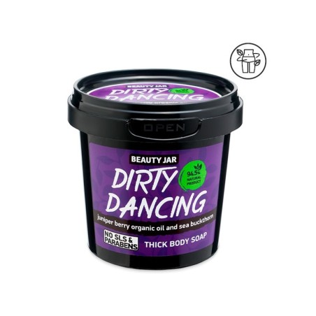 JABÓN CORPORAL NATURAL ESPESO DIRTY DANCING - ENEBRO Y ESPINO - BEAUTY JAR - SIN SLS - SIN PARABENOS - ORGÁNICO 150gr