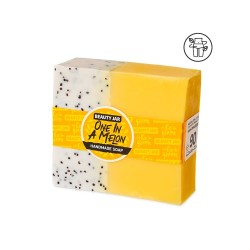 XABÓN DE MANS - UN EN MELÓN - MELÓN - TARRO DE BELLEZA - NATURAL - SEN SLS - SEN PARABENOS - 90gr