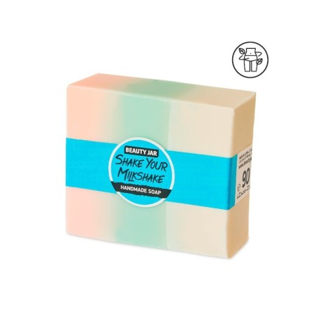 JABÓN DE MANOS - MILKSHAKE - CREMA DE FRESAS - BEAUTY JAR - NATURAL - SIN SLS - SIN PARABENOS - 90gr