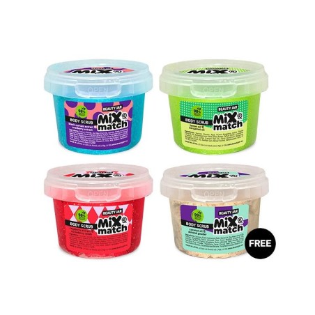 EXFOLIANTES MIX MATCH (PACK 3+1 GRATIS B) BEAUTY JAR - SIN SLS - SIN PARABENOS - NATURAL - ORGÁNICO