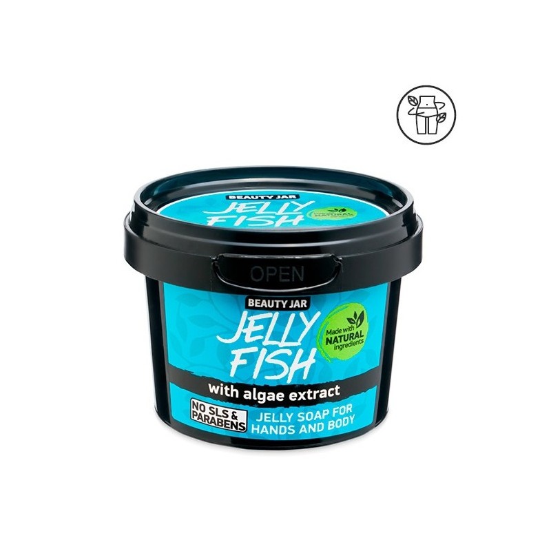 SABÃO DE GELATINA PARA MÃOS E CORPO - ALGAS MARINHAS - JELLY FISH - BEAUTY JAR - SEM SLS - SEM PARABENS - INGREDIENTES NATURAIS-GEL DE BANHO-HOSTENATURA