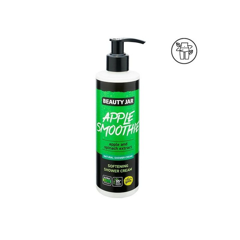 CREME DE DUCHE AMACIANTE - MAÇÃ E ESPINAFRE - FRASCO DE BELEZA - SEM SLS - SEM PARABENOS - ORGÂNICO 250ml-GEL DE BANHO-HOSTENATURA