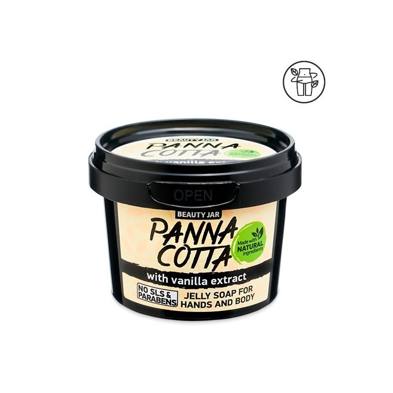 GELATINESEIFE FÜR HÄNDE UND KÖRPER - VANILLA BEAUTY JAR - SLS-FREI - PARABENFREI - NATÜRLICHE INHALTSSTOFFE-DUSCHGEL-HOSTENATURA