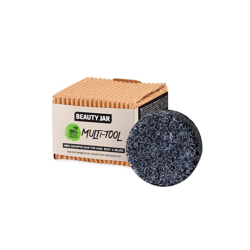 PANDA BANDA DEEP CLEANSING SOAP - BLACK CLAY AND CHARCOAL - BEAUTY JAR - WITHOUT SLS OR PARABENS - NATURAL INGREDIENTS - 80gr-SHOWER GEL-HOSTENATURA