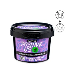 POSITIVE US BURRO LENITIVO CORPO E VISO - MACADAMIA E LAVANDA - BEAUTY JAR - NO SLS - NO PARABENI - NATURALE - 90gr