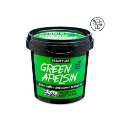 GREEN APELSIN SCRUB CORPO MODELLANTE - CAFFÈ VERDE E ARANCIA - BEAUTY JAR - SENZA SLS - SENZA PARABENI - NATURALE - 200gr