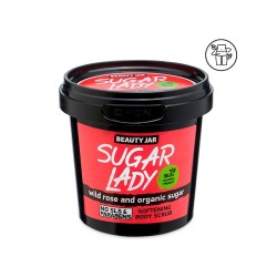 SCRUB CORPO ADDOLCENTE SUGAR LADY - ROSA CANINA E ZUCCHERO - BEAUTY JAR - SENZA SLS - SENZA PARABENI - NATURALE - 180gr