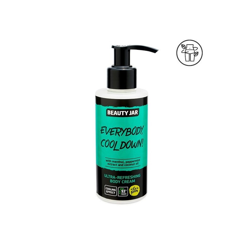 EVERYBODY, COOL DOWN ULTRA REFRESHING BODY CREAM - MENTHOL AND MINT - BEAUTY JAR - SLS FREE - PARABEN-FREE - NATURAL - 150ml-BODY CREAMS-HOSTENATURA