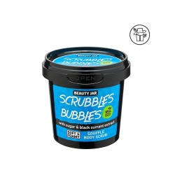 SOUFFLE SCRUBBLE BUBBLES BODY SCRUB - SUGAR & BLACKCURRANT - BEAUTY JAR - SLS FREE - PARABEN FREE - NATURAL - 140ml