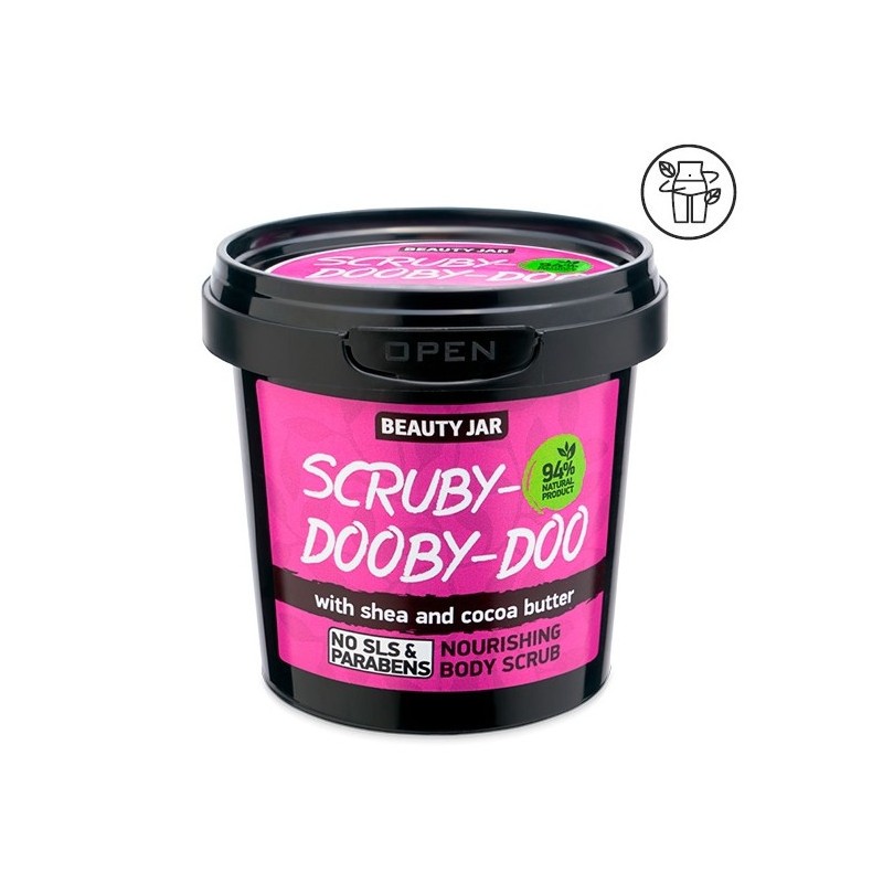 NOURISHING BODY SCRUB - SHEA & COCOA - SCRUBY-DOOBY-DOO BEAUTY JAR - SLS FREE - PARABEN-FREE - NATURAL - 200gr-BODY SCRUB-HOSTENATURA