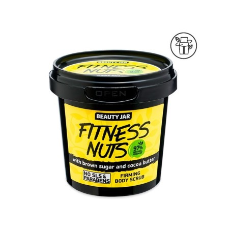 EXFOLIANTE CORPORAL REAFIRMANTE - AZÚCAR MORENO Y CACAO - BEAUTY JAR - SIN SLS - SIN PARABENOS - NATURAL - 200gr
