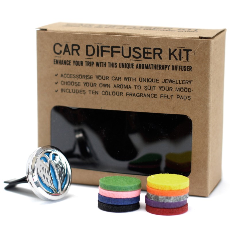 Kit diffuseur voiture - Ailes d’ange - 30mm-KIT DIFFUSEUR DE VOITURE AROMATHÉRAPIE-HOSTENATURA