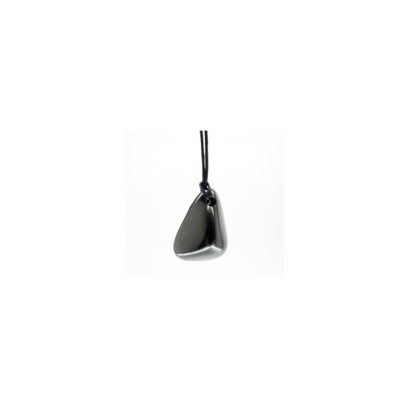 PENDANT SHUNGUITE RULAT 4 X 2 CM APROX.-SHUNGUITE-HOSTENATURA