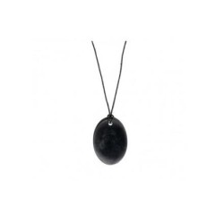 PENDANT MIC OVAL SHUNGUITE 3,5 x 3 x 0.4cm