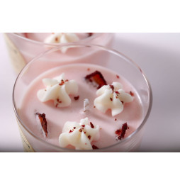Vela Cera de Soja Cream & Strawberry - Crema y Fresa - Artesana - NaturalDreams8 - Hecho a Mano - 270ml