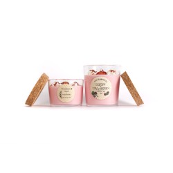 Cream & Strawberry Sojawaskaars - Cream en Strawberry - Artisan - NaturalDreams8 - Handgemaakt - 270ml