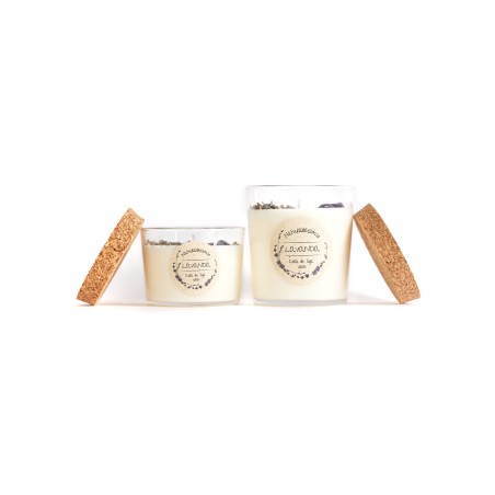 Vela Cera de Soja Lavanda - Artesana - NaturalDreams8 - Hecho a Mano - 270ml
