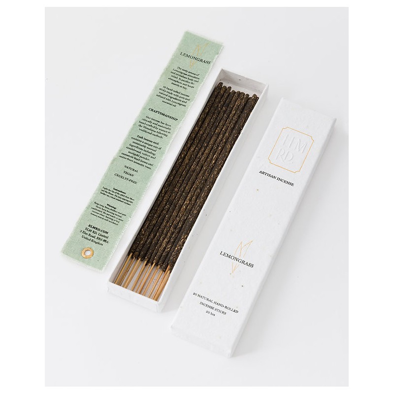 Lemongrass Incense - Lemongrass - ELM RD - Luxury Incense - Handmade - Hand Rolled - Best Incense UK-ELM RD INCENSES-HOSTENATURA