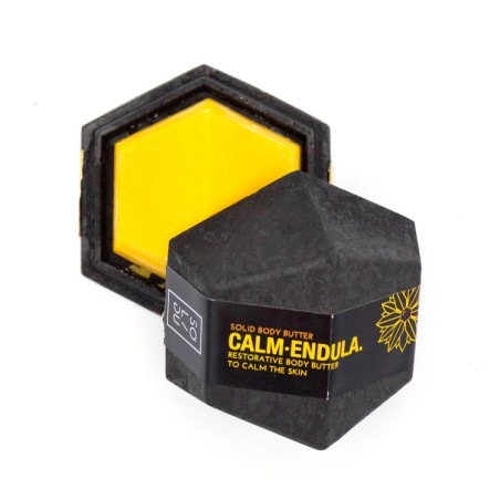 BEURRE CORPOREL SOLIDE «&nbsp;CALM-ENDULA&nbsp;» - SOLIDU COSMETICS - FLEUR DE CALENDULA, VITAMINE E ET HUILE D’AMANDE DOUCE - 50gr
