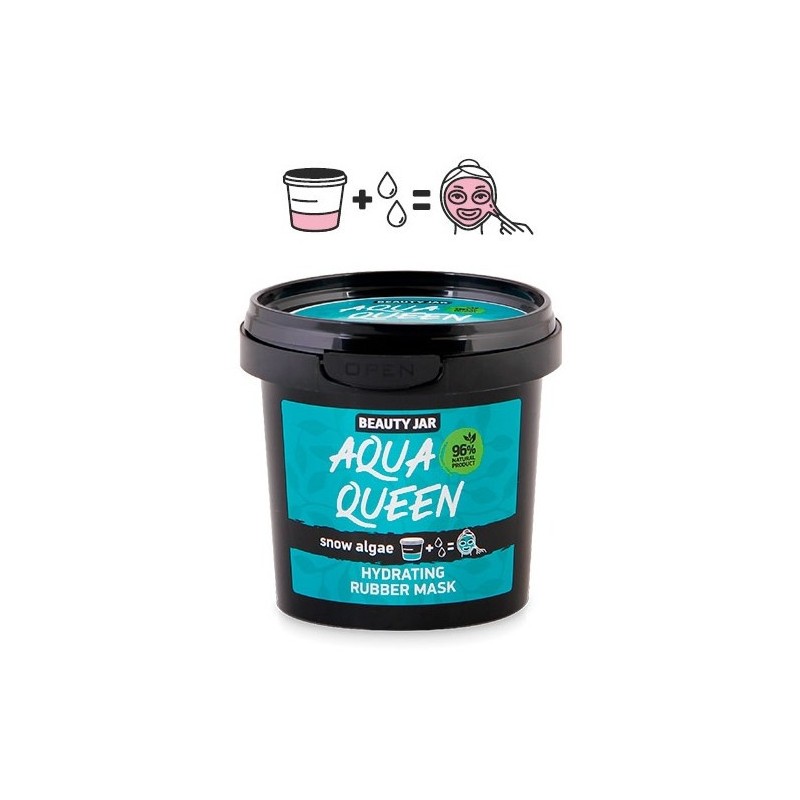 MASCA PEEL-OFF HIDRATANTE - ALGINATE - AQUA QUEEN - BORCAL DE FRUMUSETE - INGREDIENTE NATURALE SI ORGANICE - 20gr-MASTI-HOSTENATURA