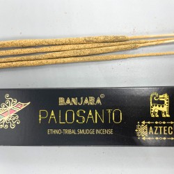 Banjara Stammesbegasung Räucherstäbchen - Palo Santo - Handgefertigt - Hergestellt in Indien - 1 Packung 15gr.