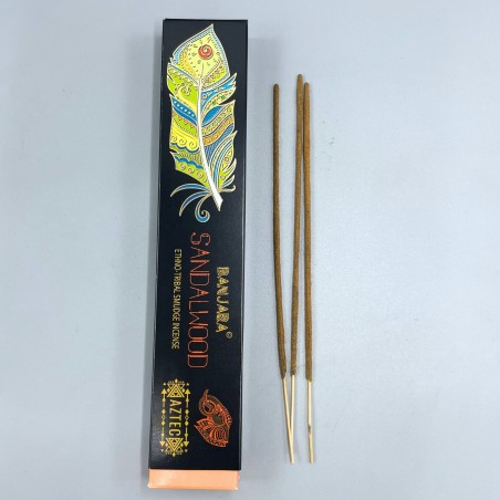 Incienso de Fumigación Banjara Tribal - Sándalo - Hecho a Mano - Hecho en India - 1 cajetilla 15gr.