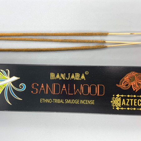 Incienso de Fumigación Banjara Tribal - Sándalo - Hecho a Mano - Hecho en India - 1 cajetilla 15gr.