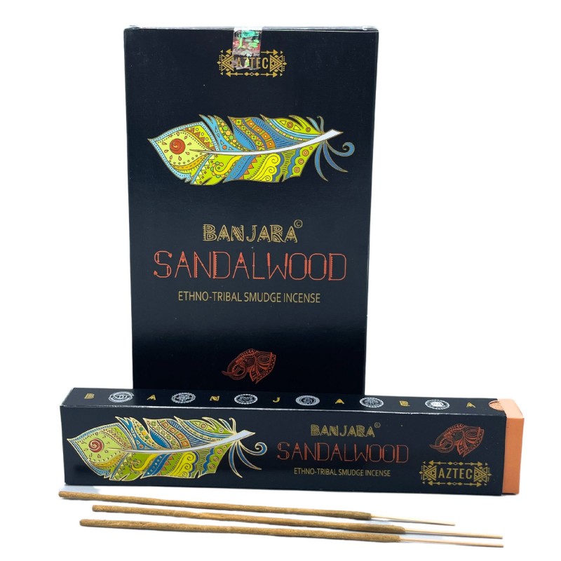 Banjara Tribal Fumigation Incense - Sandalwood - Eskuz egina - Indian egina - 15gr pakete 1.-BANJARA INTSENSUA-HOSTENATURA