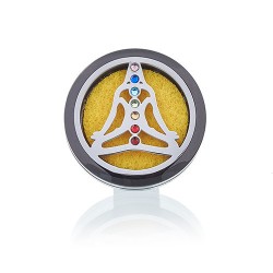 Car diffuser kit - Tin yoga chakra - 30mm