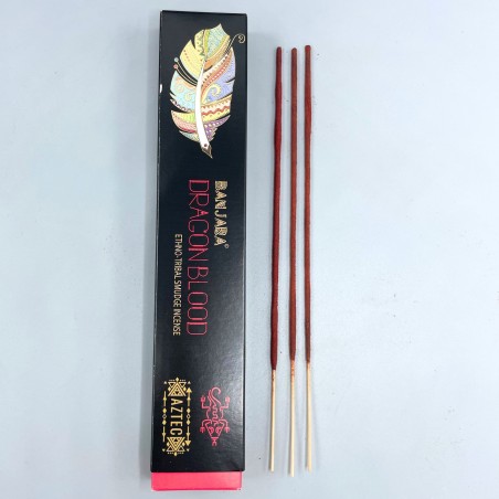 Incienso de Fumigación Banjara Tribal - Sangre de Dragón - Hecho a Mano - Hecho en India - 1 cajetilla 15gr.