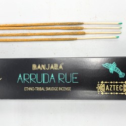 Incenso Tribal Fumigação Banjara - Arruda Branca - Feito à Mão - Fabricado na Índia - 1 embalagem 15gr.