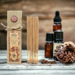 Bețișoare de rășină de tămâie pentru ritualuri - Lemn de santal - Lucru manual - India naturală - Înțelepciunea șamanică - Banja