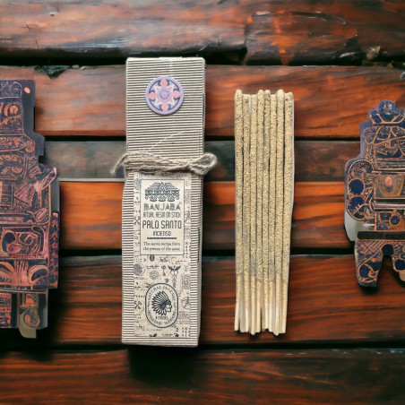 Incienso Varillas de Resina Rituales - Palo Santo - Hecho a Mano - Natural - Sabiduría Chamánica - Banjara - 8 varillas