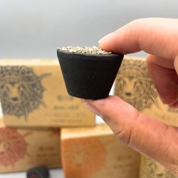 Tasses en résine d’encens Banjara - Palo Santo - 6 tasses - Fait à la main - Fabriqué en Inde