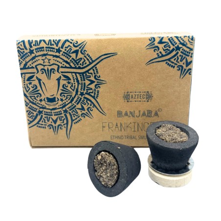 Copas de Resina de incienso Banjara - Incienso Frankincense - 6 copas - Hecho a Mano - Hecho en India
