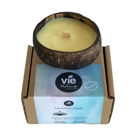 KOKOSNOOTKAARS - MARINE SPRAY - VRIJ - HANDGEMAAKT IN HET VK - 200gr - 20 - 30 uur