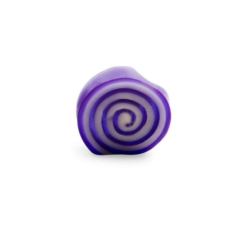 ROLLED GLYCERIN SOAP BAR LAVENDER - ARTISAN - LOLLIPOP SOAP - 100gr-GLYCERIN SOAP-HOSTENATURA