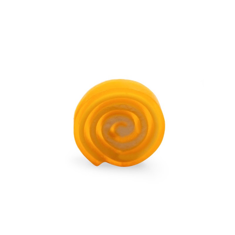 ROLLED GLYCERIN SOAP BAR CALENDULA - ARTISAN - LOLLIPOP SOAP - 100gr-GLYCERIN SOAP-HOSTENATURA