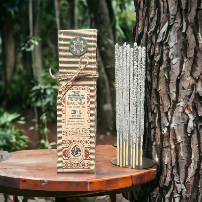 Incense Resin Rods Rituals - Copal - Handmade - Natural - Shamanic Wisdom - Banjara - 8 sticks-BANJARA INCENSE-HOSTENATURA