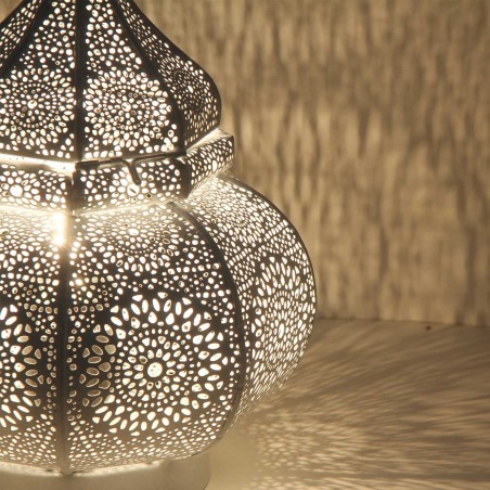 LAMPARA DE MESA ORIENTAL FAHID - ESTILO MARROQUÍ - 30x18x18cm