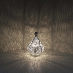 FAHID ORIENTALISCHE TISCHLAMPE - MAROKKANISCHER STIL - 30x18x18cm