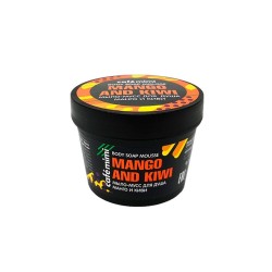 MOUSSE DE SAVON POUR LE CORPS À LA MANGUE ET AU KIWI - AU BEURRE DE KARITÉ - CAFÉ MIMI - NATUREL - 110ml