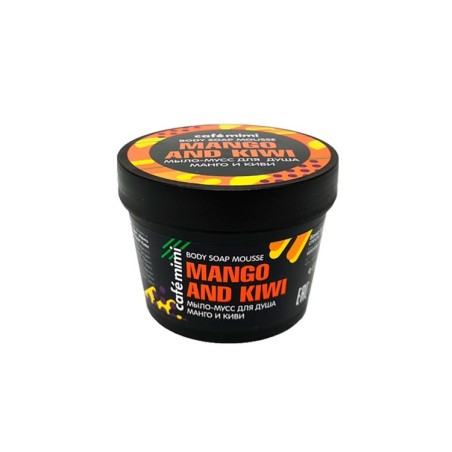 MOUSSE DE JABÓN CORPORAL DE MANGO Y KIWI - CON MANTECA KARITE - CAFÉ MIMI - NATURAL - 110ml