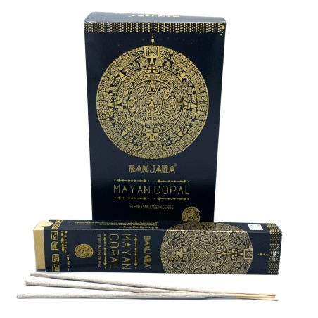 Incienso de Fumigación Banjara Tribal - Copal Maya - Hecho a Mano - Hecho en India - 1 cajetilla 15gr.