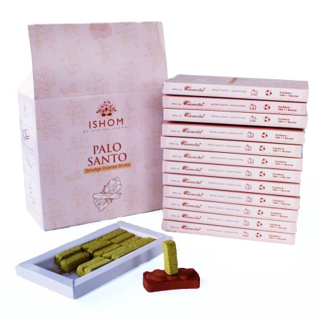 Ladrillos de Incienso Natural y Quemadores - Palo Santo - Ishom - 1 cajetilla