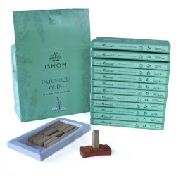 Natural Incense Bricks & Burners - Patchouli Wood - Ishom - 1 pack